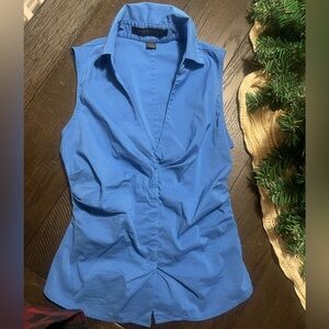 Express Design Studio Light Blue Roused V-NECK Sleeveless Top Size XS